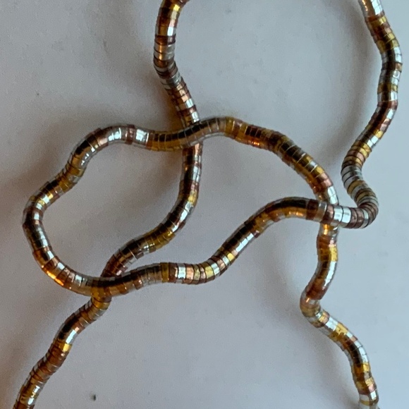 Industrial/Techno style maleable metallic necklace / bracelet. - Picture 5 of 5